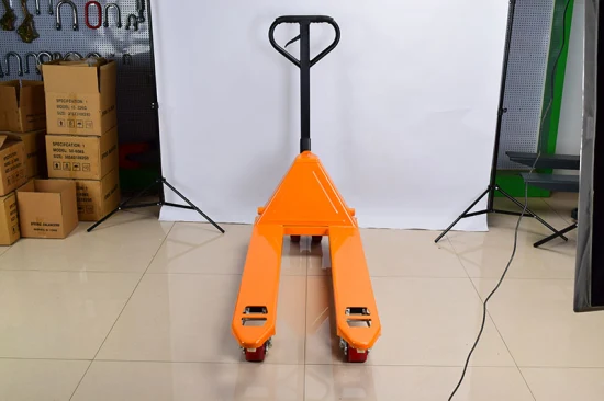 2t/2.5t/3t/5tons 1150mm (1200mm) Nylon Wheel AC Hand Pallet Truck with Manual Hand Pallet Jack 4000lbs, 5500lbs, 6600lbs Hpt