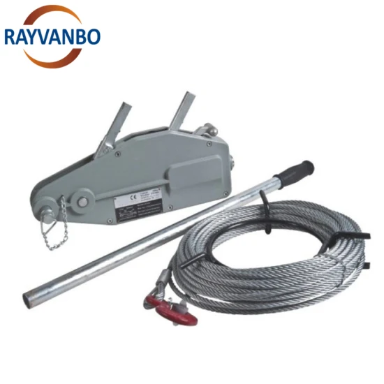 0.8/1.6/3.2/5.4 Ton Wire Rope Lever Hoist Winch Tirfor with Manual Cable Puller Pulling Hoist
