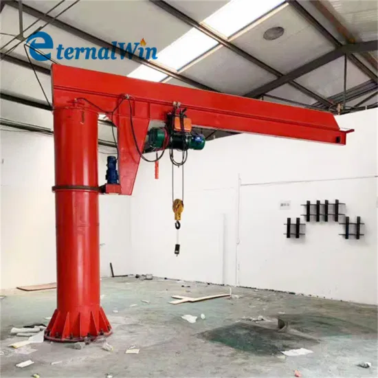 High Quality 2 Ton 3 Ton 5 Ton Cantilever Crane Column Rotating Electric Hoist Lifting Mechanism 360 Degree Jib Crane
